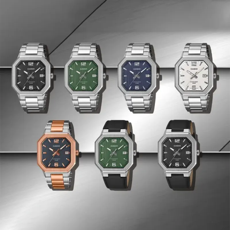 Casio Enticer Sporty Green Texture Dial Men's Watch- MTP-B195D-3AV